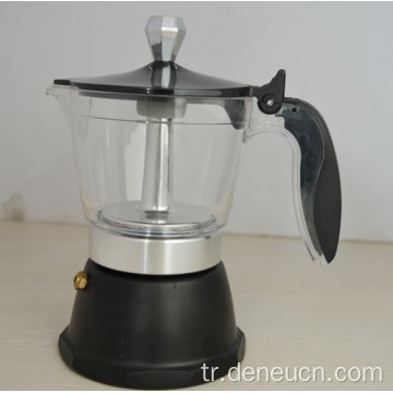 Sıradan Kahve Makinesi Espresso Soba 4cup&#39;ları yakmak